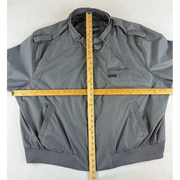Vintage Members Only Jacket 4X Gray Zip Up Classic Style Sopranos - Picture 2 of 10